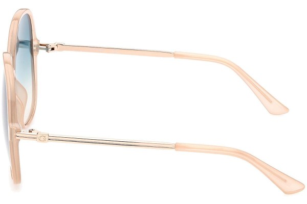 Okulary przeciwsłoneczne Guess GU7844 57P Okrągłe Beżowe