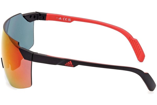 Okulary przeciwsłoneczne Adidas Sport SP0056 02L Pojedyncze | Shield Czarne