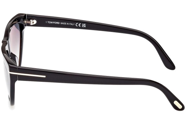 Okulary przeciwsłoneczne Tom Ford FT0990 01B Kocie oczy Czarne