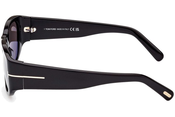 Okulary przeciwsłoneczne Tom Ford FT0987 01A Kwadratowe Czarne