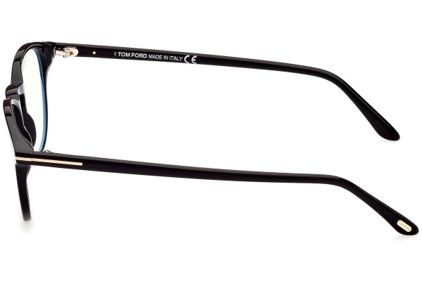 Okulary korekcyjne Tom Ford FT5803-B 001 Okrągłe Czarne