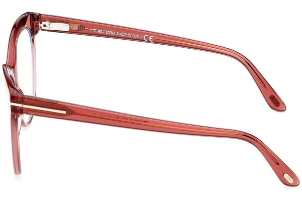Okulary korekcyjne Tom Ford FT5827-B 072 Kocie oczy Różowe