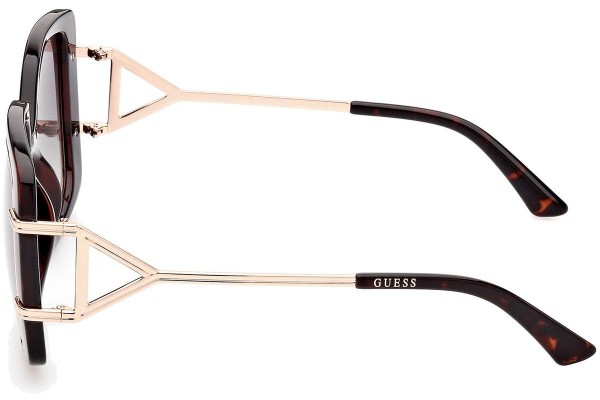 Okulary przeciwsłoneczne Guess GU7854 52P Kwadratowe Havana