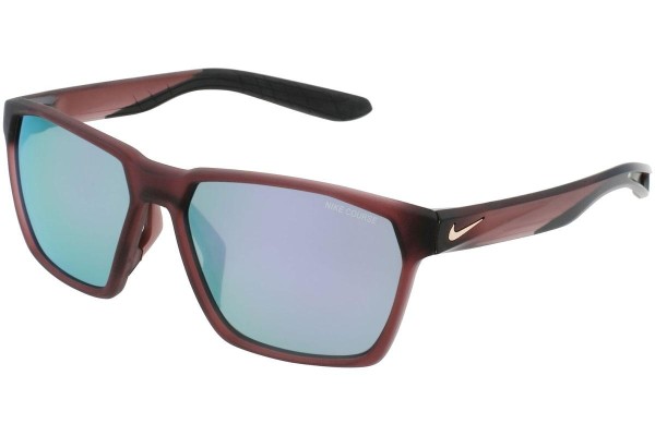 Okulary przeciwsłoneczne Nike Maverick S E DJ0789 298 Kwadratowe Brązowe