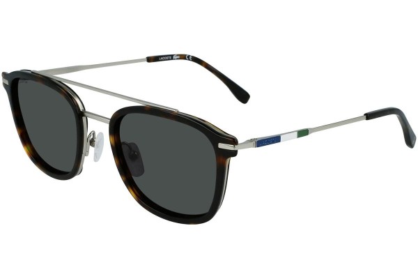 Okulary przeciwsłoneczne Lacoste L608SND 040 Kwadratowe Havana