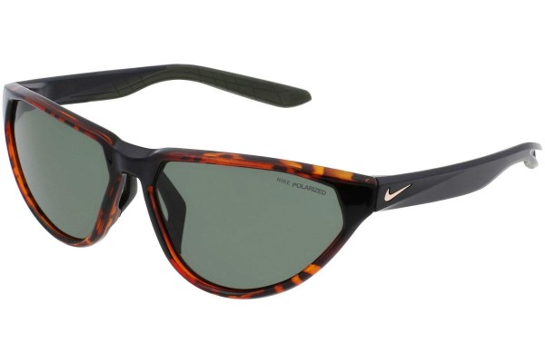 Okulary przeciwsłoneczne Nike Maverick Fierce P DM0080 221 Polarized Kocie oczy Havana
