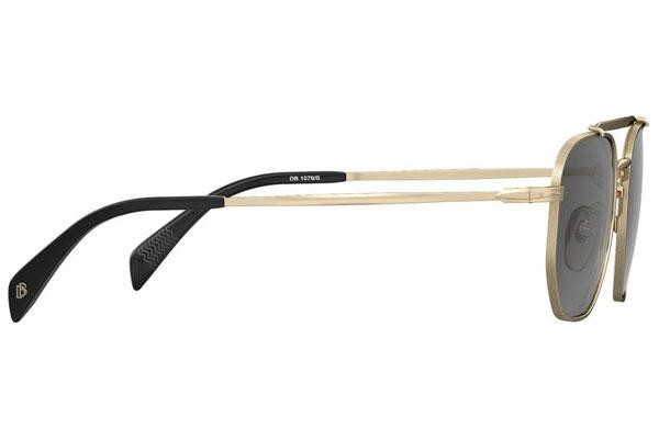 Okulary przeciwsłoneczne David Beckham DB1079/S RHL/IR Prostokątne Złote
