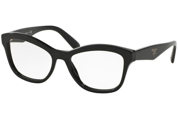 Okulary korekcyjne Prada PR29RV 1AB1O1 Kocie oczy Czarne