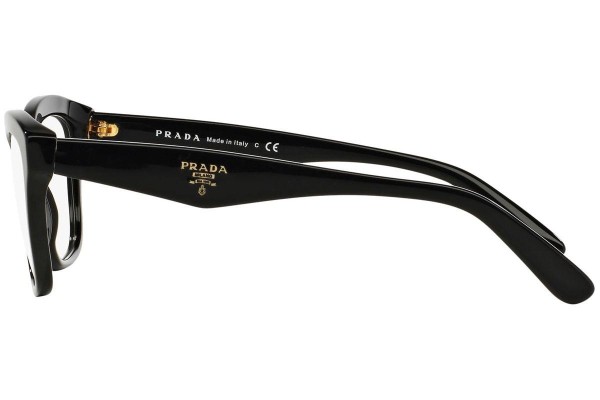 Okulary korekcyjne Prada PR29RV 1AB1O1 Kocie oczy Czarne