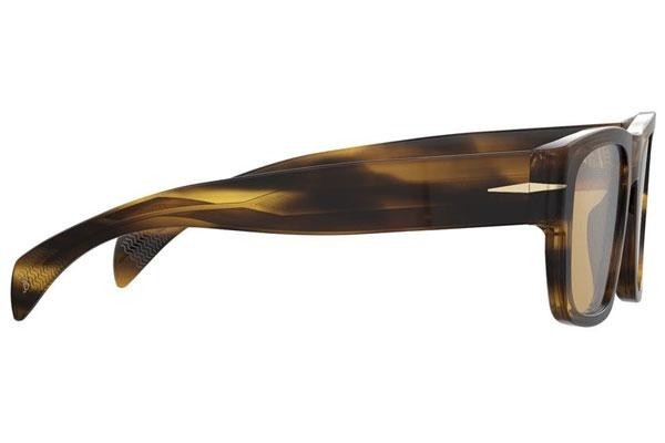 Okulary przeciwsłoneczne David Beckham DB7000/SBOLD KVI/Z0 Kwadratowe Havana