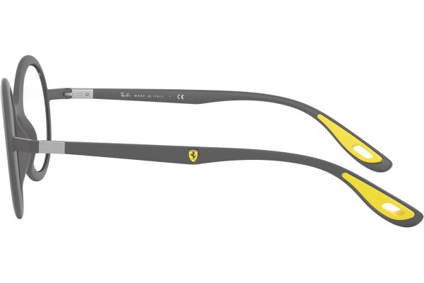 Okulary korekcyjne Ray-Ban Scuderia Ferrari Collection RX7180M F608 Okrągłe Szare