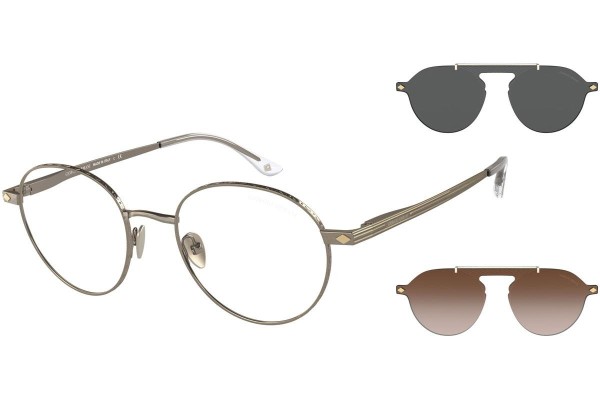 Okulary korekcyjne Giorgio Armani AR6107 31981W Okrągłe Brązowe