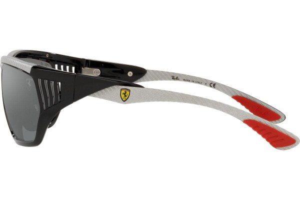 Okulary przeciwsłoneczne Ray-Ban Scuderia Ferrari Collection RB8359M F6626G Prostokątne Czarne
