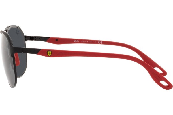 Okulary przeciwsłoneczne Ray-Ban Scuderia Ferrari Collection RB3685M F04187 Pilotki (Aviator) Czarne