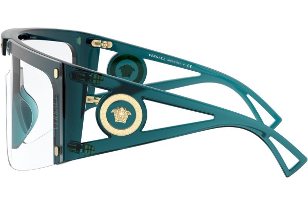 Okulary przeciwsłoneczne Versace Medusa Icon Shield VE4393 53351W Pojedyncze | Shield Niebieskie