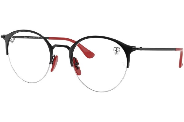 Okulary korekcyjne Ray-Ban Scuderia Ferrari Collection RX3578VM F041 Okrągłe Czarne