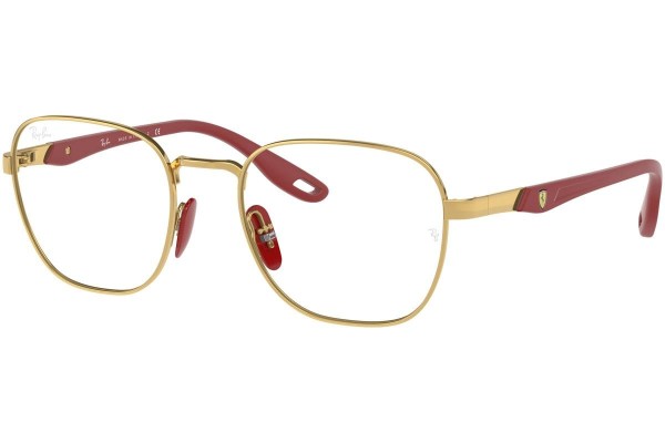 Okulary korekcyjne Ray-Ban Scuderia Ferrari Collection RX6484M F029 Kwadratowe Złote