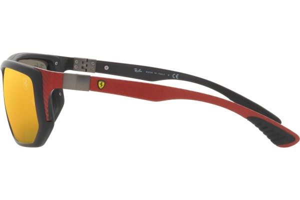 Okulary przeciwsłoneczne Ray-Ban Scuderia Ferrari Collection RB8361M F6476Q Prostokątne Czarne