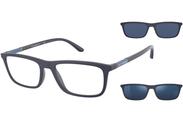 Okulary korekcyjne Emporio Armani EA4160 57591W Prostokątne Niebieskie