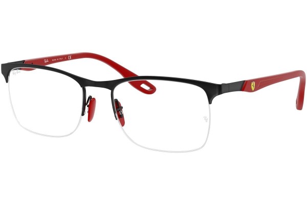 Okulary korekcyjne Ray-Ban Scuderia Ferrari Collection RX8416M F041 Prostokątne Czarne