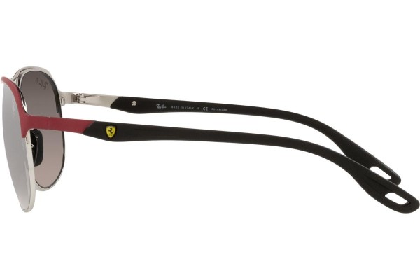 Okulary przeciwsłoneczne Ray-Ban Scuderia Ferrari Collection RB3685M F0455J Polarized Pilotki (Aviator) Czerwone