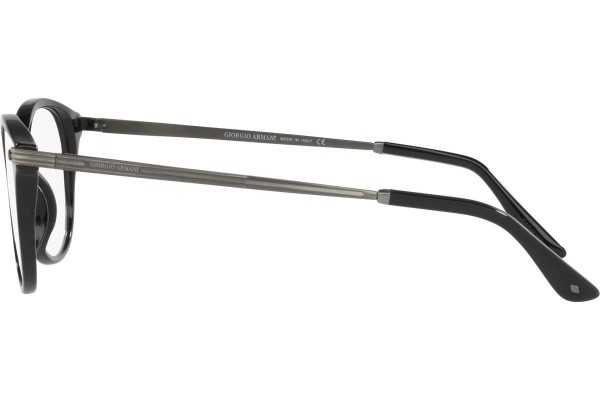 Okulary korekcyjne Giorgio Armani AR8159U 50011W Okrągłe Czarne