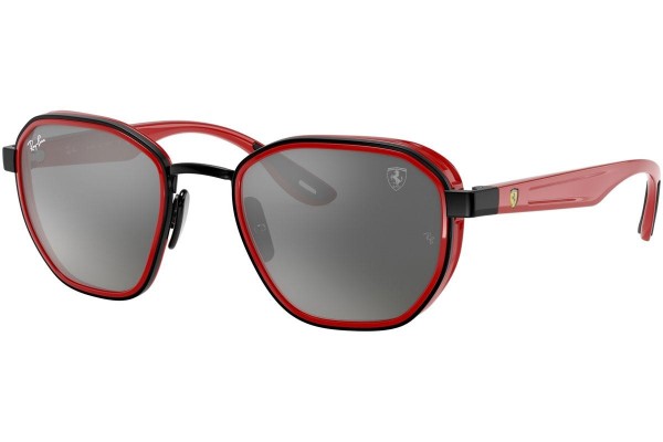 Okulary przeciwsłoneczne Ray-Ban Scuderia Ferrari Collection RB3674M F0026G Kwadratowe Czarne