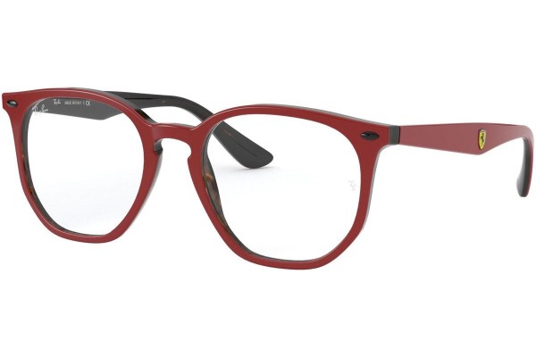 Okulary korekcyjne Ray-Ban Scuderia Ferrari Collection RX7151M F643 Okrągłe Czerwone