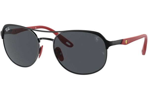 Okulary przeciwsłoneczne Ray-Ban Scuderia Ferrari Collection RB3685M F04187 Pilotki (Aviator) Czarne