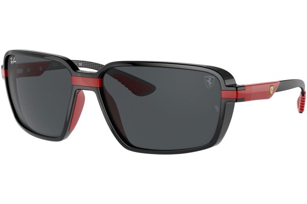 Okulary przeciwsłoneczne Ray-Ban Scuderia Ferrari Collection RB8360M F60187 Prostokątne Czarne