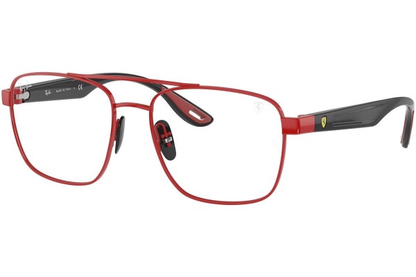 Okulary korekcyjne Ray-Ban Scuderia Ferrari Collection RX6467M F047 Kwadratowe Czerwone