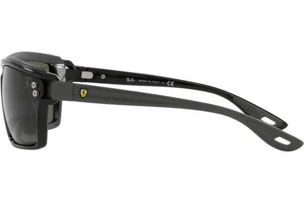 Okulary przeciwsłoneczne Ray-Ban Scuderia Ferrari Collection RB4370M F67471 Prostokątne Czarne