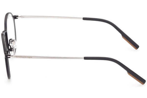 Okulary korekcyjne Zegna EZ5195 002 Okrągłe Czarne