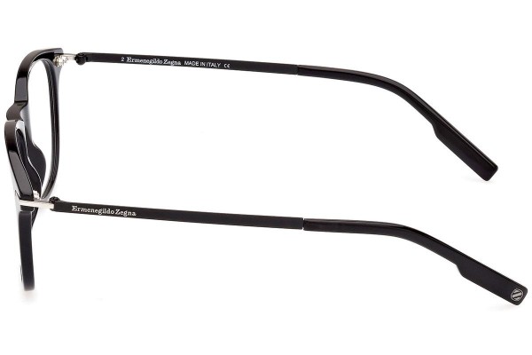 Okulary korekcyjne Zegna EZ5245 001 Okrągłe Czarne