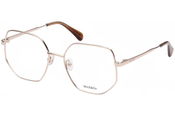 Okulary korekcyjne Max&Co. MO5037 028 Nieregularny Złote