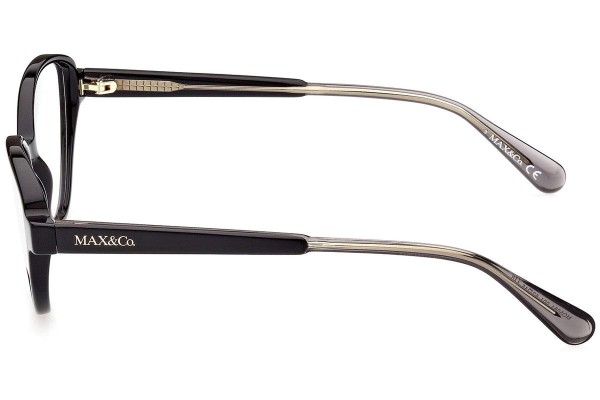 Okulary korekcyjne Max&Co. MO5061 001 Pilotki (Aviator) Czarne