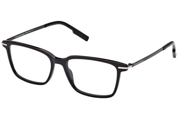 Okulary korekcyjne Zegna EZ5246 001 Kwadratowe Czarne