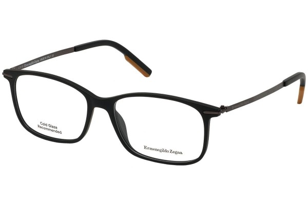 Okulary korekcyjne Zegna EZ5172 002 Kwadratowe Czarne