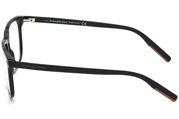 Okulary korekcyjne Zegna EZ5201 001 Kwadratowe Czarne