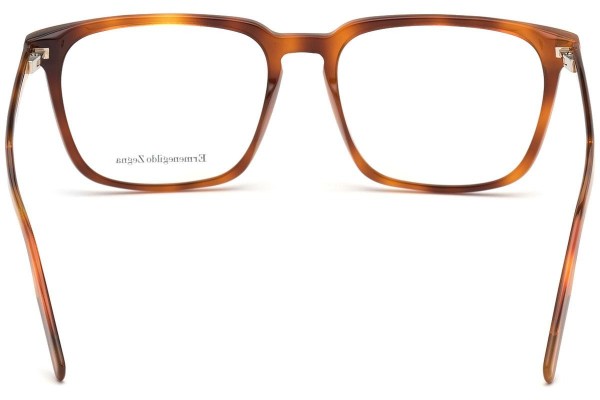 Okulary korekcyjne Zegna EZ5201 053 Kwadratowe Havana