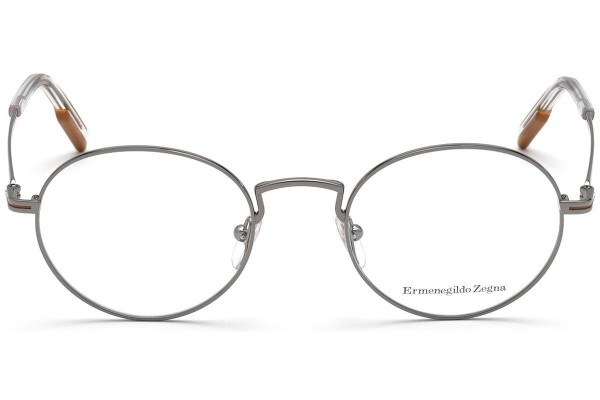 Glasses Zegna EZ5205 008 Okrągłe Szare