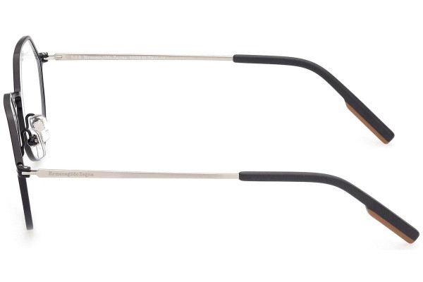 Okulary korekcyjne Zegna EZ5180 002 Kwadratowe Czarne