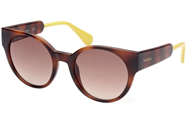Okulary przeciwsłoneczne Max&Co. MO0035 52F Okrągłe Havana