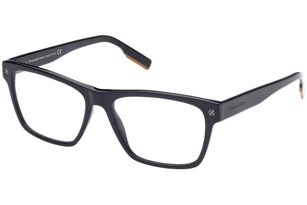 Okulary korekcyjne Zegna EZ5231 001 Kwadratowe Czarne