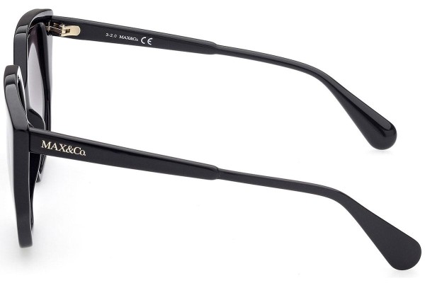 Okulary przeciwsłoneczne Max&Co. MO0032 01B Oversize Czarne