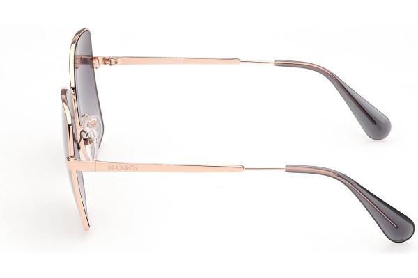 Okulary przeciwsłoneczne Max&Co. MO0005 33B Kocie oczy Złote