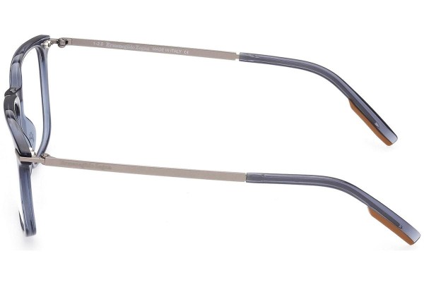 Okulary korekcyjne Zegna EZ5216 090 Kwadratowe Niebieskie