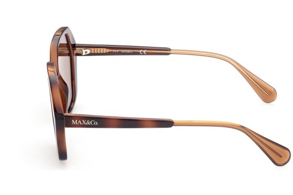 Okulary przeciwsłoneczne Max&Co. MO0034 52E Nieregularny Havana