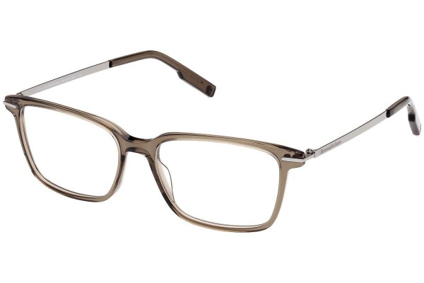 Okulary korekcyjne Zegna EZ5246 051 Kwadratowe Beżowe
