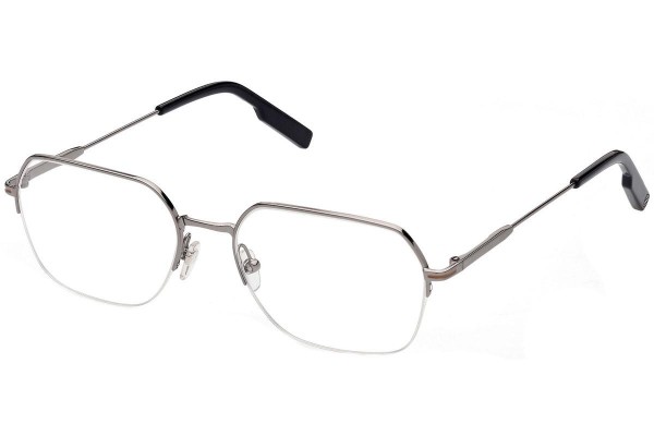 Okulary korekcyjne Zegna EZ5226 009 Prostokątne Srebrne